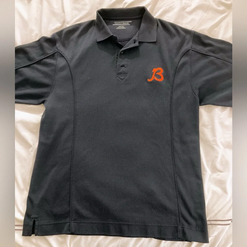 Baltimore Orioles Black Ribbed Polo Shirt Cutter and Buck Men’s Medium - Picture 1 of 8